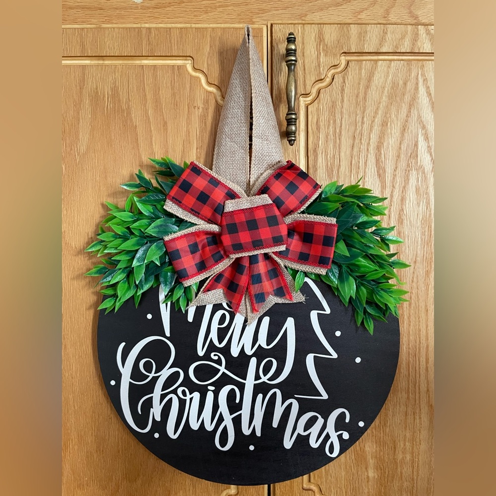 Holiday door sign